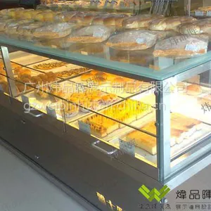 炜品晖厂家供应***豪华弧形面包中岛展示柜(H6)