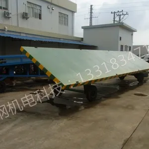 中德重科厂家供应5吨自卸平板拖车,5吨全挂拖车
