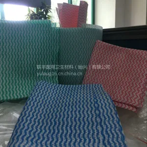 广东印花水刺无纺布厂家 80g全棉上浆印花无纺布抹布 拒水无纺布加工