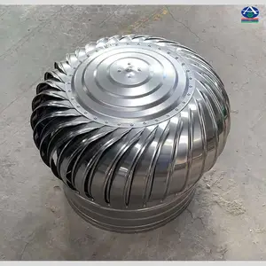 无动力涡轮屋顶排风机 彩钢屋顶上的直径500的涡轮球哪有 河北华强