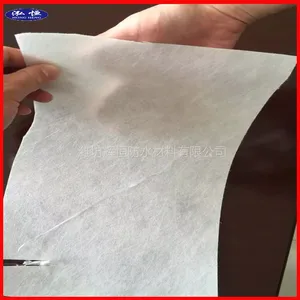 厂家直销泓恒牌透明白纯原料国标300克聚乙烯丙纶防水卷材 延伸*** 抗拉强度大 地下室高分子防水材料