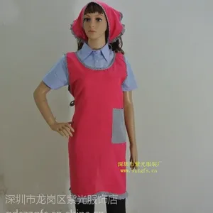 供应深圳龙岗广告围裙定做广告衫定制选紫光服装厂
