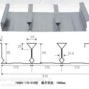 供应YXB65-170-510楼承板厂家 BD65镀锌压型板 楼面新型模板