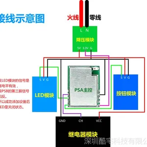 酷宅PSA智能家居手机app易微联远程wifi遥控开关插座模块 ESP8266主控芯片
