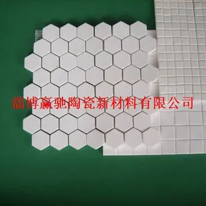 淄博赢驰厂家供应陶瓷衬片,耐磨陶瓷片,耐磨陶瓷衬板
