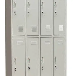 直销八门更衣柜 铁皮柜 员工储物柜钢制储存柜 浴室柜