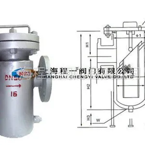 供应上海程一阀门SRBA（直通式）篮式过滤器
