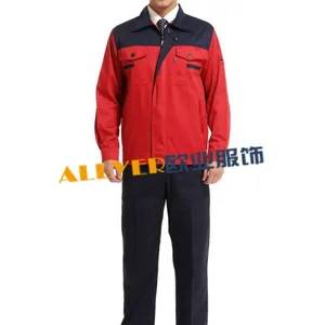供应春秋季涤棉纱卡65/35 80/20面料工作服套装劳保工装结实耐磨