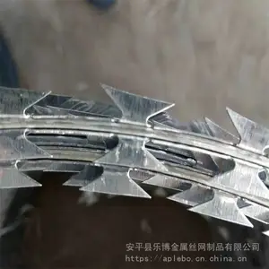 双鸭山蛇腹形螺旋刀片刺网 哈尔滨304不锈钢刺绳 大庆刀片刺线刺网