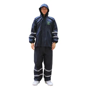 金凤凰J-99200带帽带反光条分体雨衣劳保作业雨衣