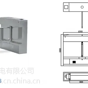 宇安机电桥式斜角摆闸深圳摆闸定制批发
