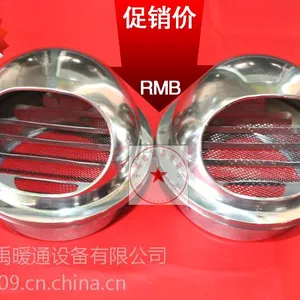 不锈钢外墙风口风帽防雨帽油烟机排气风口排风扇百叶出气口风罩