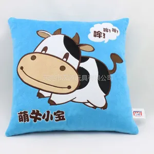 厂家专业定做 毛绒抱枕 毛绒靠枕 刺绣毛绒枕头 印花抱枕毛绒玩具系列
