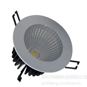 供应爱尼登led筒灯COB 12W 商业照明led天花射灯 酒店筒灯 3寸4寸5寸6寸筒灯 厂家供应