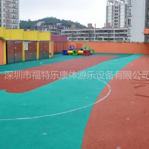 供应幼儿园彩色卡通地板.弹性橡胶地垫.惠州幼儿园操场施工