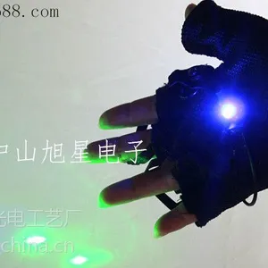 绿色激光手套 镭射发光手套 酒吧表演道具 舞台发光道具