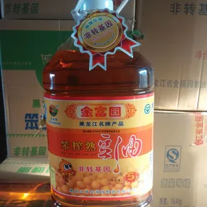 供应黑龙江特产5升***金富圆笨炸豆油