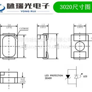 led3020��Ƭ��3020 ů�� 3020 0.06W ����֧ͭ�� ����ֱ��