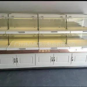 供应炜品晖厂家直销弧形面包中岛展示柜(H4)