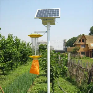 果园茶园农作物户外太阳能杀虫灯 太阳能灭蚊灯灭虫灯频振式