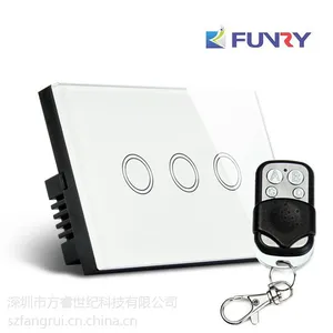 FUNRY-ST2***智能开关触摸+遥控墙壁开关 手机控制美规120型