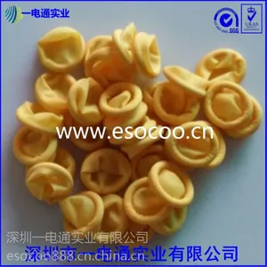 ESOCOO直销高品质天然乳胶橡胶手指套 无粉无尘一次性浅黄色手指套