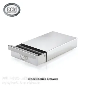 AA深圳咖啡机原装现货供应德国ECM咖啡机不锈钢抽屉式渣粉盒