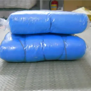供应防静电加厚鞋套一次性蓝色鞋套 无尘室专用PE鞋套