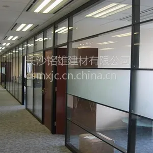 玻璃隔断岳阳铭雄,财务办公室双玻百叶隔断