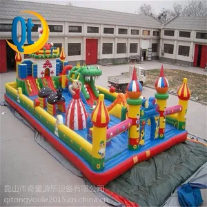 江苏奇童儿童游乐设备厂家直销长期供应 游乐场充气城堡 儿童气垫蹦蹦床