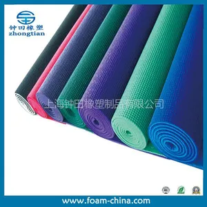 供应pvc瑜珈垫,彩色瑜珈垫,上海钟田加工各种瑜珈垫