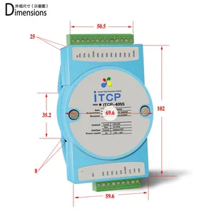 �ں���ITCP-4055���������������ּ�����������������ɼ�ģ��IOģ��ModbusTCP