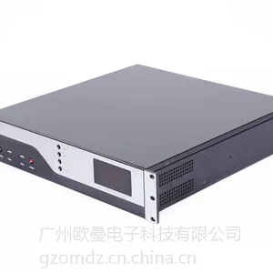 供应广州欧曼机箱2U工业机箱 ***拉丝铝合金面板可零售 前带显示屏 硬盘防震设计