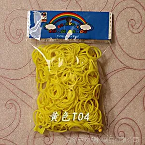 diy饰品 实色彩虹圈橡皮筋 手工发饰diy手链批发定制