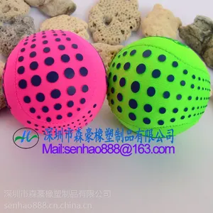 深圳龙岗工厂定制透明果冻球橡胶按摩球手部鸡蛋训练器握力球健身