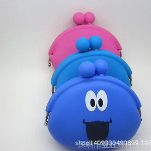 热销可印刷各种图案硅胶零钱包 时尚硅胶钥匙包 硅胶钱包批发