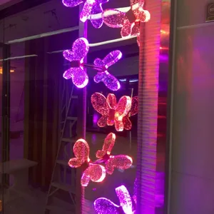 水晶气泡灯 LED智能灯 蝴蝶壁灯 1670万颜色可调