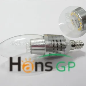 供应深圳超高亮750LM水晶LED蜡烛灯***推荐,打在水晶灯\\壁灯上效果超极好
