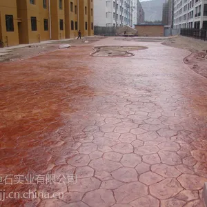 苏锡常压花地坪，彩色地坪，艺术压花地坪