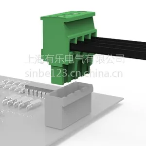上海有乐供应插拔式pcb焊接端子排5.08mm2p/5针/8线/12孔直针