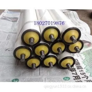 供应厂家直销无动力输送托辊,滚轴 表面PVC滚筒,pvc输送梯