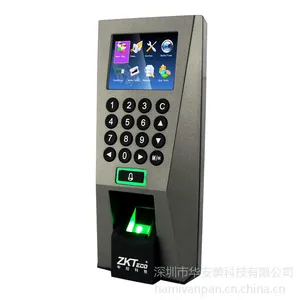 中控F18彩屏指纹门禁机 打卡机选配刷卡验证