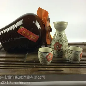 绍兴黄酒 越王台 凤凰塔 十年半甜善酿酒 手工糯米酒 陶坛礼盒装