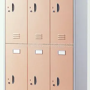 供应供应金属粉色衣柜 学生更衣柜 两层储物柜