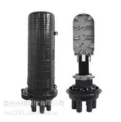 光缆进出6孔型卧式光缆接头盒 12-288芯卧式光缆接续包 3进3出式炮筒 室外防水型光缆接续包