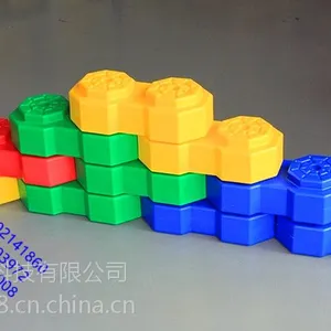 幼儿园积木儿童积木圆柱大积木儿童超大号八角造景积木儿童塑料拼搭积木幼儿园大块积木积木球池 大型积木