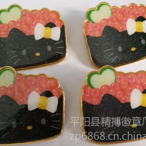 定做 烤漆徽章 珐琅胸牌 滴胶贴纸胸章 卡哇伊卡通定制