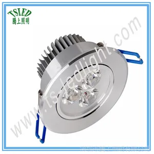批发高亮3W led天花灯 嵌入式砂银一体化天花射灯大功率节能筒灯