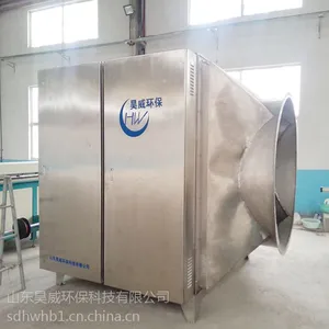 山东昊威环保恶臭气体UV高效光解净化设备恶臭气体光解净化设备
