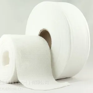 广东全棉水刺无纺布厂家 45克交叉医用全棉棉柔巾用水刺无纺布OEM